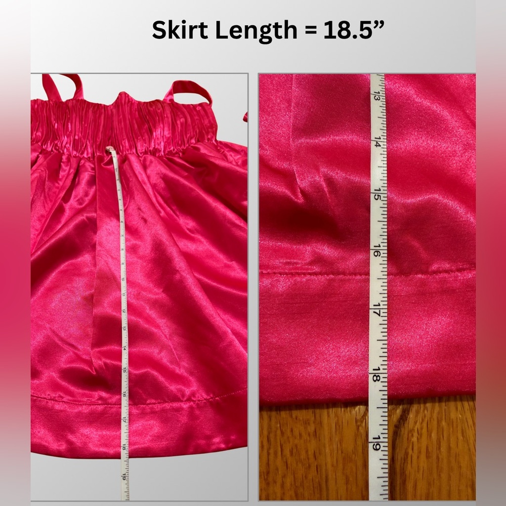 NWT - ANTHROPOLOGIE MAEVE - Pink Satin Mini Bow Cocktail Dress - Sz 14 - Picture 11 of 13